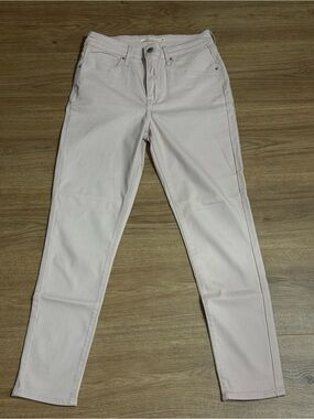 Levi's Light Pink Cropped Slim Jeans